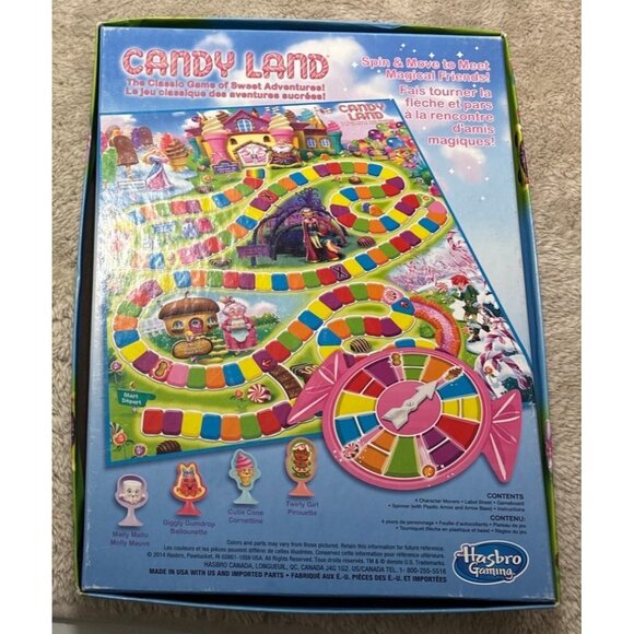 Candy Land Board Game By Hasbro Gaming  Spin & Move Classic Family 2014 - Picture 4 of 6